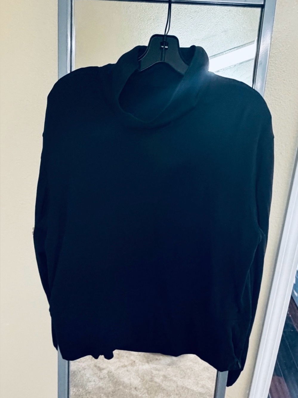 lululemon athletica Black Cowl Neck Women's Top